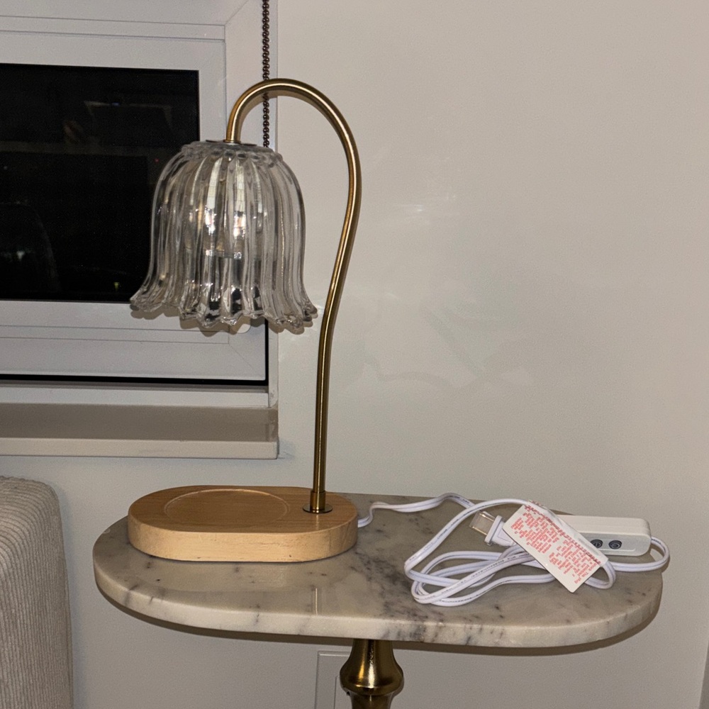 Gold and Glass Candle Warmer